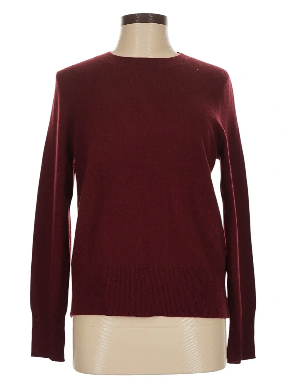 J. Crew Cashmere Classic Fit Crewneck Size Medium Cranberry Cozy Fall Preppy